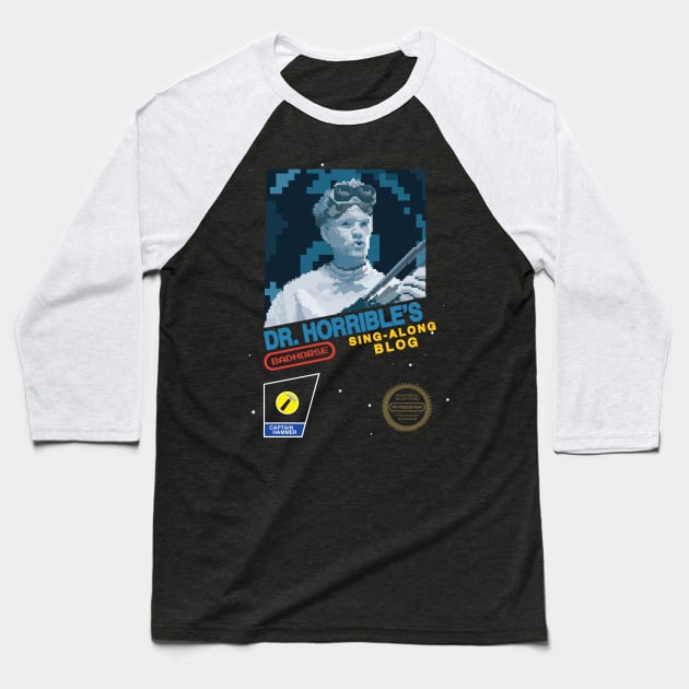 Dr Horrible's Freeze Ray Baseball T-Shirt by pixelcat